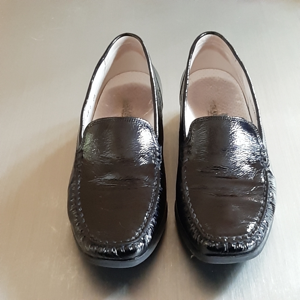 Waldlaufer black patent leather loafer or slip on shoe us size 8.5 EUC - Picture 1 of 8